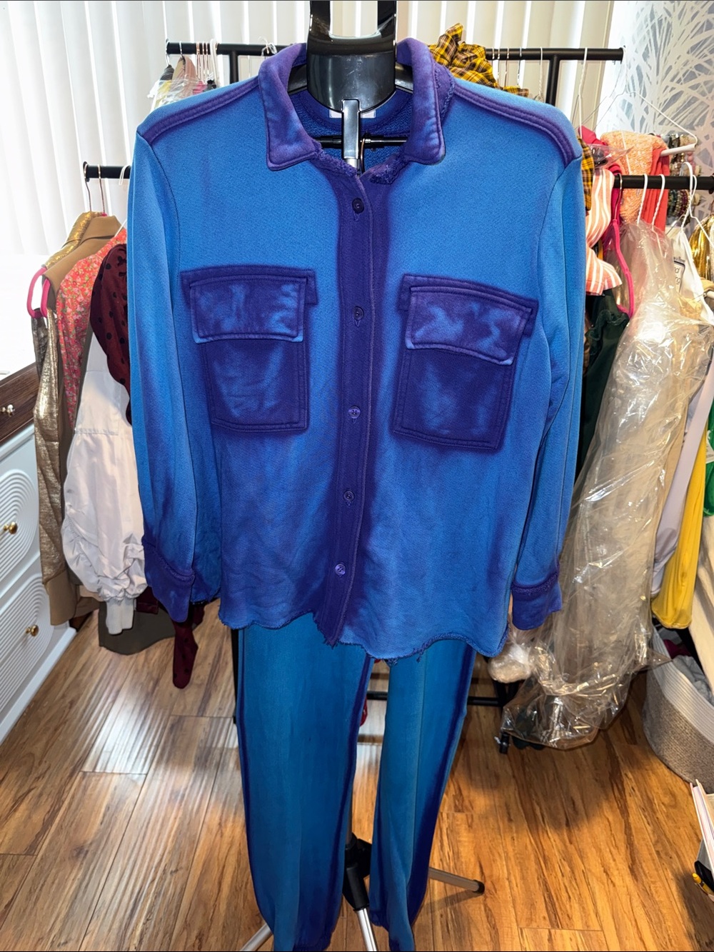 Cotton Citizen Blue Ombre Track Jacket & Jogger Set